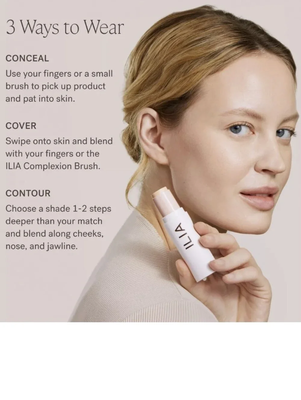 ILIA Skin Rewind Complexion Stick: Tupelo 9N, .35oz (Full Size), NIB